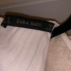 Zara Tops - Zara sleeveless embroidered blouse with pleating Zara Tops - Zara sleeveless embroidered blouse with pleating